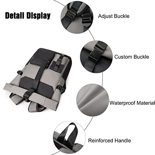 FANDARE Retrò Zaino Rolltop Zainetta Ultraleggero