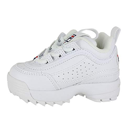 Fila Youth Disruptor Ii Sneaker,White/Navy/Red,4.5 M Us Big Kid #TOP2