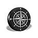 Hokdny Copriruota,15inch Copriruota Universale Antipolvere Impermeabile Adatto per rimorchi RV SUV Accessori per rimorchi per Camion 14-17 in (Bussola Rosa dei Venti Nero Bianco)