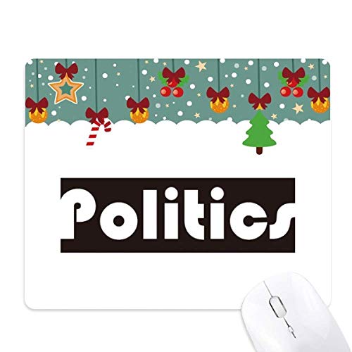 Tapis de souris Course and Major Politics noir avec base antidérapante