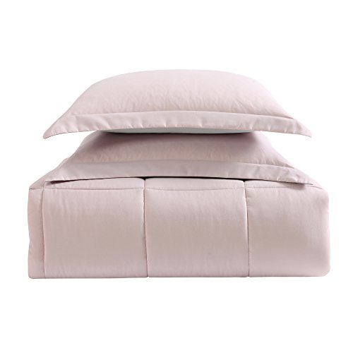 Truly Soft Everyday Reversible Comforter Set, Twin Xl, Blush/Silver Grey #TOP2