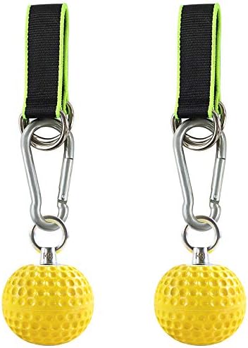 ZNCMRR Climbing Pull Up Power Ball Hold Grips with Straps, Non-Slip Hand Grips Strength Trainer Exerciser for Bouldering, Pull-up, Kettlebells, Fitness, Workout