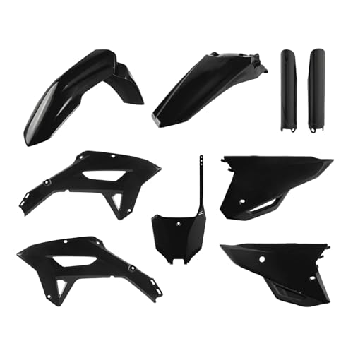Kit plastiques MX Polisport 91094 noir pour remplacer les carénages Honda rayés