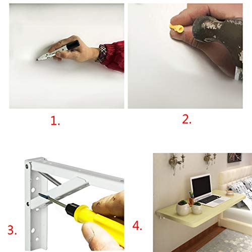 Bureau d'ordinateur invisible mural pliable pour optimiser les petits espaces et studios - 6