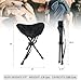 Travel Chair Slacker Tripod Chair for Camping, Lightweight Chair, Adjustable Carry Strap for Easy Transport | Lighter Version of The Original Slacker Stool | Perfect for Outdoor Adventures (Black)