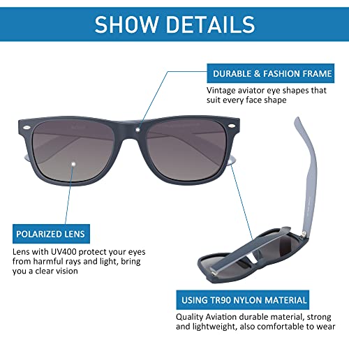 Polarized Sunglasses for Men Women Round Retro Classic Fashion Eyewear UV400 Sun Glasses for Sports 3 Packs3
