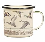 Gentlemen's Hardware - Lake & Ducks Mug, Ideal for Camping, Hiking, & Backpacking, For Hot & Cold Beverages, Easy to Clean, Convenient (17oz, Cream)