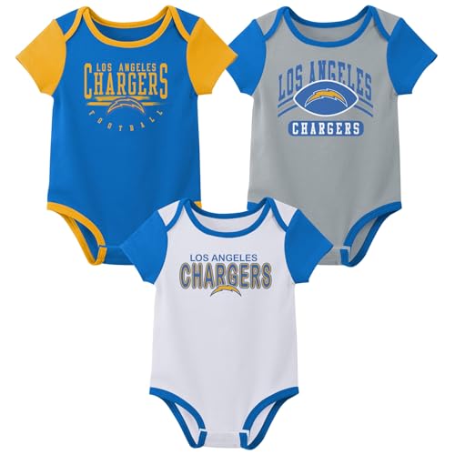 Image of Outerstuff NFL Teams Newborn Baby and Infant Short Sleeve Bodysuit Variety 3-Pack (0-18m)