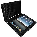 Piel Frama Black Ipad Luxury Leather Magnetic Closure Case w/ Black Inside Lining