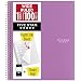 Five Star Spiral Notebook, 1 Subject, Wide Ruled Paper, 100 Sheets, 10-1/2" x 8", Royal Purple (72351)