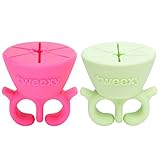 tweexy - 2 units - The Original Wearable Nail Polish Bottle Holder - Bonbon Pink & California Green