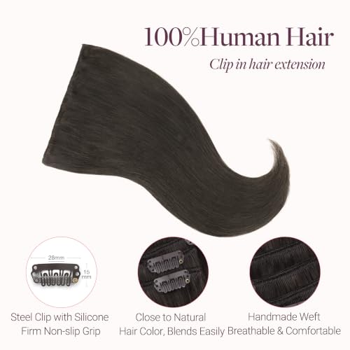 Image of GOO GOO Clip in Hair Extensions Real Human Hair Back Fill Extension 2Pcs
