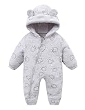 Conception mignonne: Belle capuche en forme d'ours, étoiles brillantes dorées et design en relief, conception tout - en - un, ensemble de bébé mignon et unique, aimé par les bébés, les rendre plus mignons