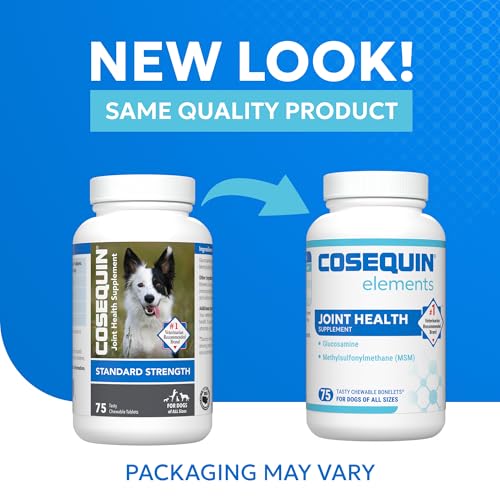 Nutramax Cosequin Elements Dogs Joint Health Supplement, Contains Glucosamine for Dogs, MSM, Supports Healthy Joints, for All Breeds and Sizes, Chewable Tablets, 75 Count (Pack of 2) - image 2