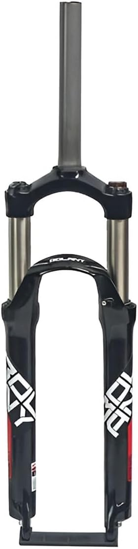 24inch Mountain Bikes Suspension Fork 1-1/8" Straight 100mm Travel Bike Front Forks Shock Absorber Disk Brake Quick Release 9mmMechanical Shock Fork Manual Lockout