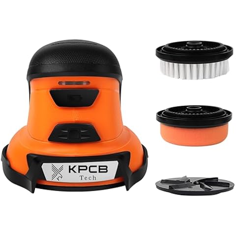 KPCB Tech Electric Ice Scraper for Car Windshield, Electric Snow Scraper for Window, Ice Removal Tools Rechargeable with USB Cable, Cleaning Brush & Polish Accessories Cover