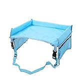 woyufen Doppelfunktion Kinder Reisetisch, Knietablett Reisetisch, Spieltisch Für Kindersitz, Multifunktional Spielzeug, Tragbar Tablett, Einstellbar Kindersitz, Autositz Für Kinder