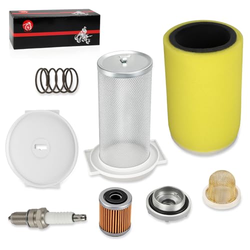 For Yamaha Big Bear Moto-4 Kodiak 350 400 YFM350 YFM400 Air Filter Cage kit w-Fuel Filter + Drain Plug Oil Strainer Spring Kit 1987-1999 1YW-14458-01-00