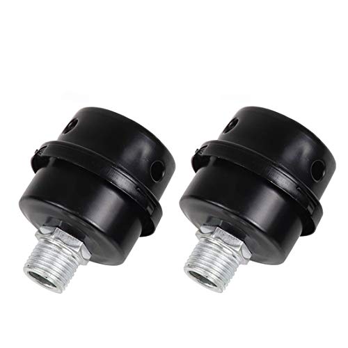 BBTUS Air Compressor Intake Filter, 2 Pcs 16mm/20mm Thread Metal oilless Air Compressor Air