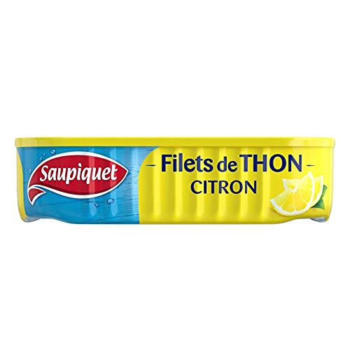 SAUPIQUET - Filets Thon Citron 115G - Lot De 4 - livraison offerte