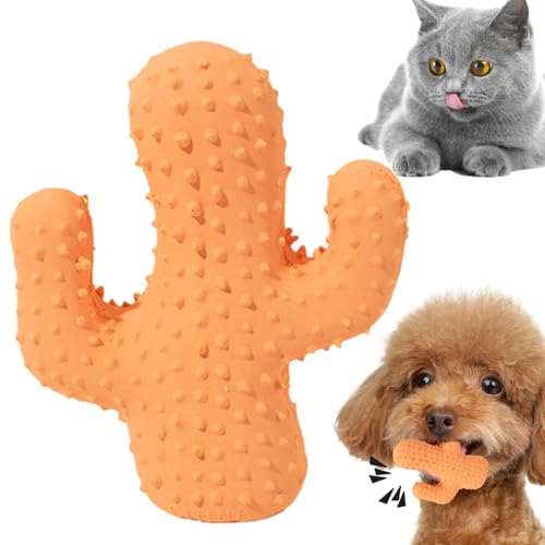 Puppy Chew Toys | Squeaky Cactus Dog Toys | Pet Chew Toys for Indoor Play,Support Active Bite