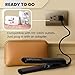 Herstyler Superstyler Onyx Ceramic Flat Iron - Ceramic Hair Straightener with Adjustable Temperature - Travel-Friendly Dual Voltage Flat Iron