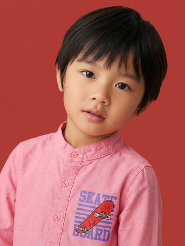 Image of Nautinati Boys Printed Full Sleeve Shirt with Regular Collar | Age 1-5 Years