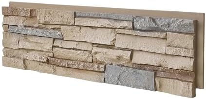 Faux Stone Wall Panels 1-Pack (3.25 Sq Ft) PU Stone Veneer Siding...