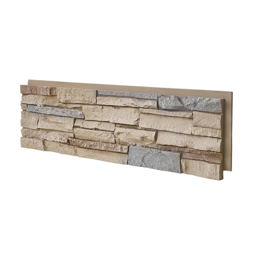 Wallwell inc 1.77 Inch Deep 3D Faux Stone Panels Artisan