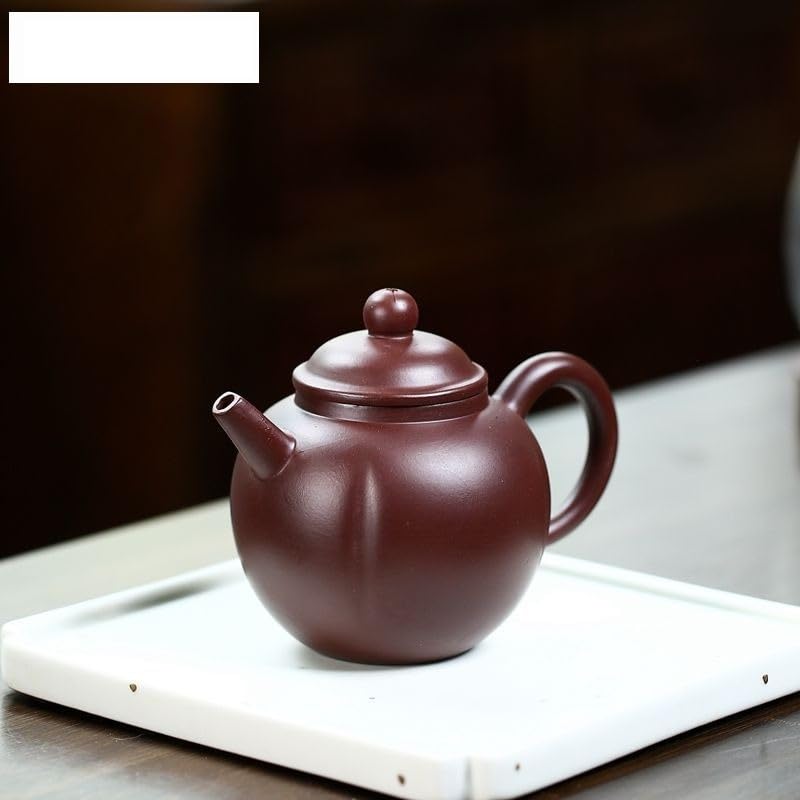 Théière en argile violette de 200 ml façonnée à la main pour le thé - 6