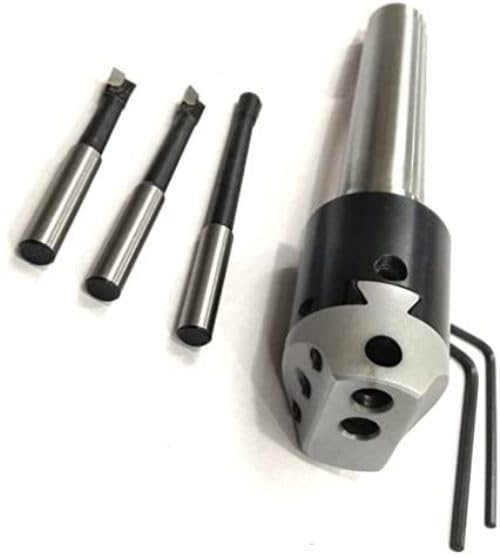 BUYOHLIC Boring Head Diameter 1.5" INCHES with Carbide Tools 3MT Shank M12 X 1.75 Drawbar