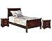 Signature Design by Ashley Alisdair Traditional Twin Sleigh Headboard & Footboard ONLY, Dark Brown