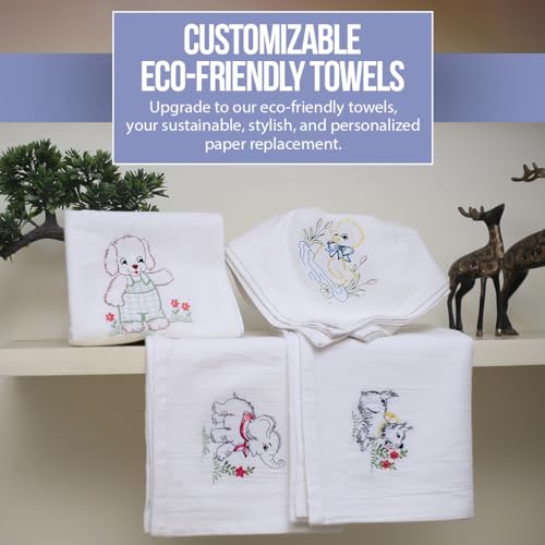 Flour Sack Kitchen Towels |Cotton Blank Towel | Tea Towel Crafting Embroidery For Spring Decor|Thick Absorbent Quick Dry | Baking Bread Proofing Linen Cover (White, 28"X28"- 6 Pack & 18"X28"- 6 Pack) #TOP26
