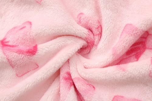 Image of Girls Fleece Robe Boys Hooded Bathrobe Soft Flannel Robe For Kids