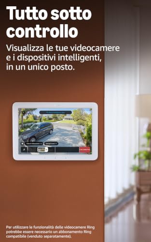 Amazon Echo Hub, da 8’’: pannello di controllo per la Casa Intelligente, scopri un’interfaccia rinnovata con opzioni di personalizzazione e Alexa+. Compatibile con migliaia di dispositivi. - Immagine 2