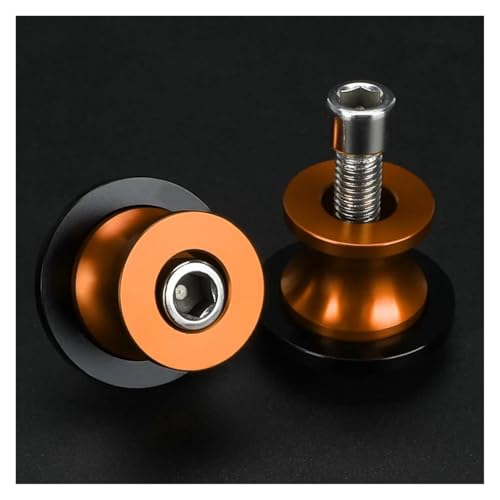 オートバイ用 6MM スイングアームスプール リアスタンドネジ スライダー に適合する MT-09 MT07 トレーサー MT10 MT25 MT03 MT15 MT125 MT 09 07 03 01 10 フレームスライダー(オレンジ)