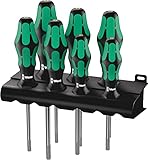 Wera(ヴェラ) 05223161001 | Kraftform Plus ドライバーセット 367/7 トルクス HF ラック/保持機能付 7ピース 【日本正規輸入品】