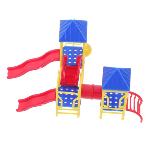UPKOCH Modelo De Diapositiva Miniatura De Patio para Decoración De Casa De Muñecas Diseño De Escenario Material De Mesa De DIY