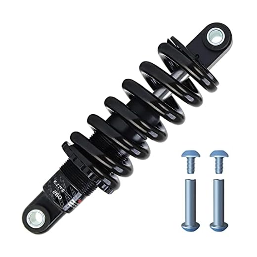 WHQ Bike Spring Shock Absorbers 125mm 150mm 165mm 190mm Mountain Bicycle Downhill Rear Shock for MTB XC Electric Bicycle (Pounds : 450lbs, Size : 165mm)