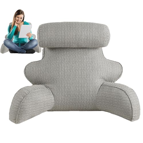 Oreiller de lecture avec accoudoirs support dorsal assis coussin de dos lit ergonomique