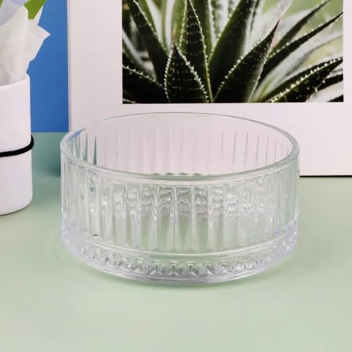 Image of WRINGO Glass Bowls for Kitchen Prep, Dessert, Dips, and Candy Dishes, Cake, Snack Bowl Set of 6 Or Nut Bowls, and Microwave Safe Clear Glass Bowl for Mixing, Storing Size 4 Inch (WD-03)