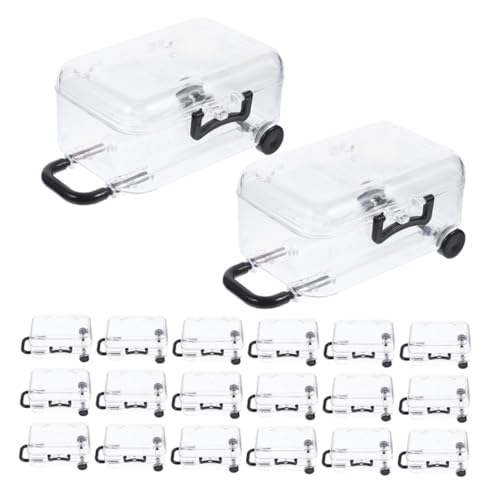 Amosfun 24個ミニトラベルスーツケース型キャンディーボックスチッ