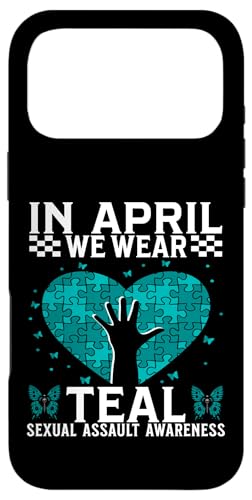 In April We Wear Teal Sexual Assault Awareness Gifts Women �X�}�z�P�[�X iPhone 17 Pro Max �p