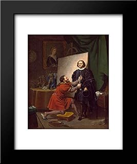 Aretino In The Studio Of Tintoretto 20x24 Framed Art Print by Tintoretto