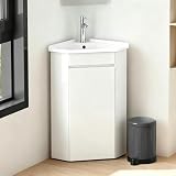HSSZXFR 26 inch White Corner Vanity