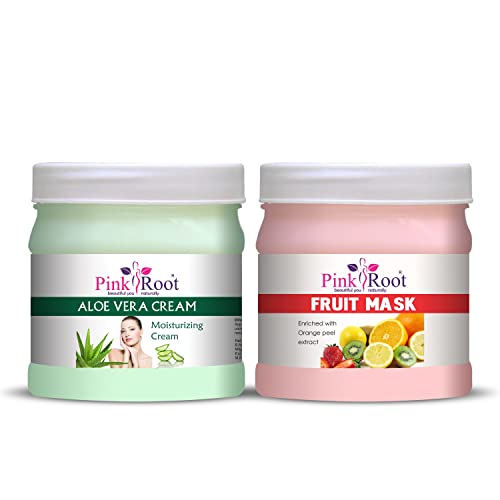 Image of Pink Root Aloe Vera Cream 500gm with Fruit Mask 500gm