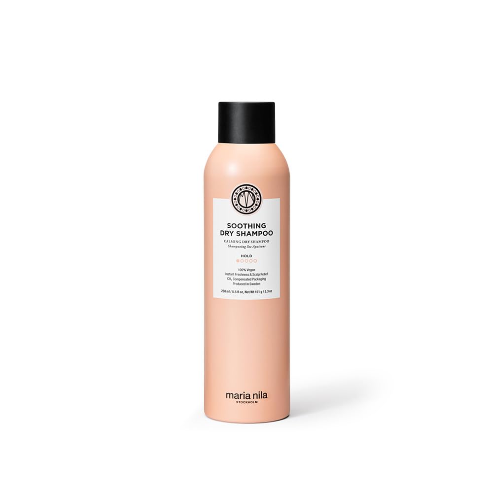Soothing Dry Shampoo 250 ml, Hold 1/5, Freshens up Greasy Hair & Soothing for Scalp, 100% Vegan & Sulfate/Paraben free