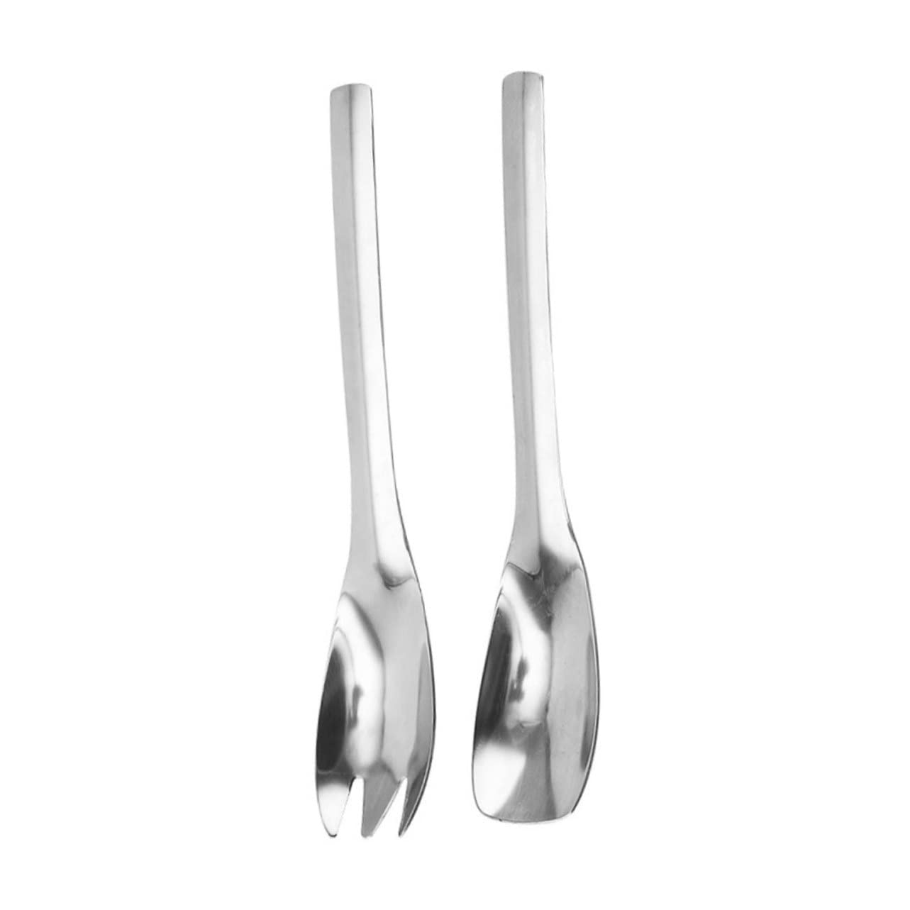 Unomor Salad Serving Spoons Fork 2-piece Salad Server Set Sturdy Stainless Steel for Home Restaurant and Parties