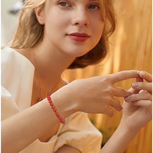 Mozaka 12Pcs 6Mm Natural Crystal Stretch Bracelets Power Healing Stone Beads Bracelets Semi Precious Gemstone Beaded Bracelets For Women Jewelry Set #TOP2