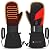 FEETMOR Heated Mittens for Women Men - Electric Rechargeable Dual-Heated Ski Touchscreen Winter Gloves for Arthritis Raynaud Snowboarding Camping Hiking Skiing(Medium)